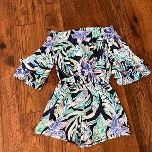 Lilly Pulitzer Calla Off the shoulder Romper
